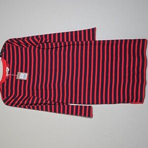Boden striped long-sleeved buttom detail at shoulder size 6R NWT.